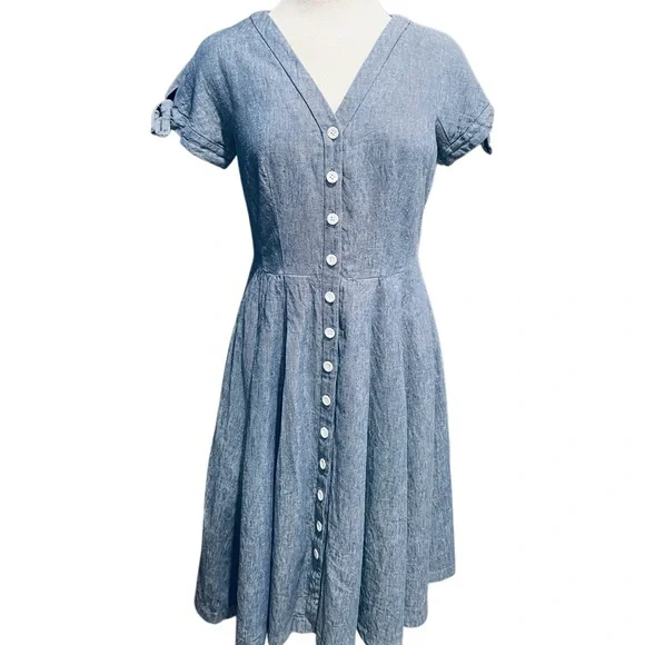 Gal Meets Glam Lenna Dress Blue Size 6 - Picture 4 of 8